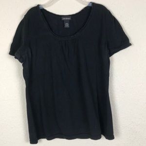 Lane Bryant Black short sleeved sweater